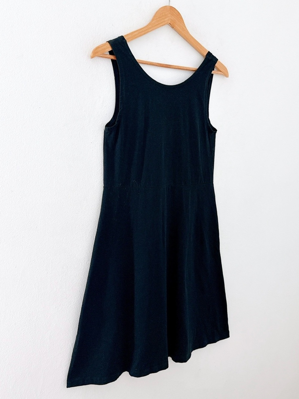 Gudrun Sjoden Dress Black Sleeveless A-Line Organic Cotton Stretch Tank Jersey - Picture 6 of 13